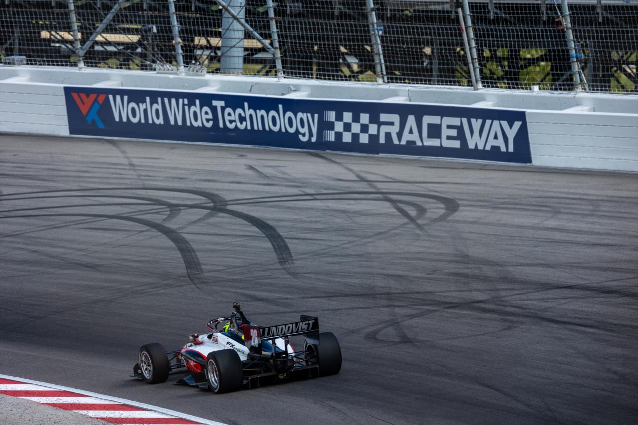 Linus Lundqvist - Indy Lights at World Wide Technology Raceway - By: Sean Birkle -- Photo by: Sean Birkle