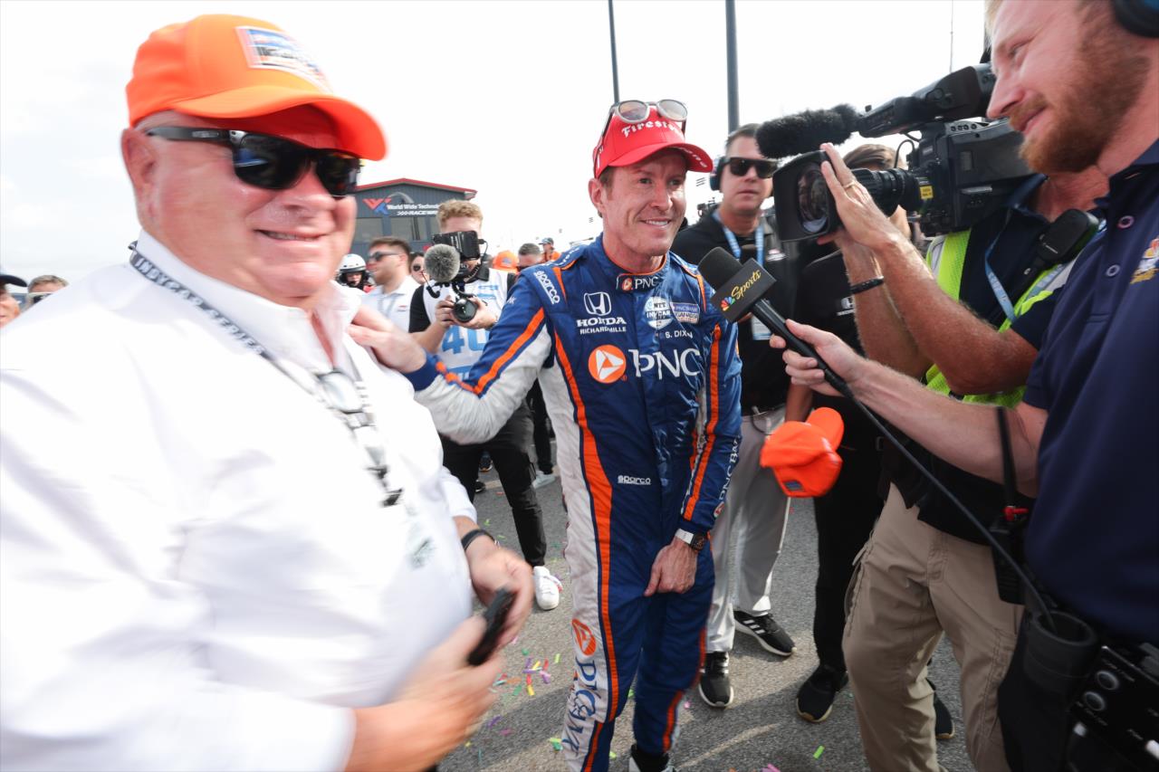Chip Ganassi and Scott Dixon - Bommarito Automotive Group 500 - By: Chris Owens -- Photo by: Chris Owens