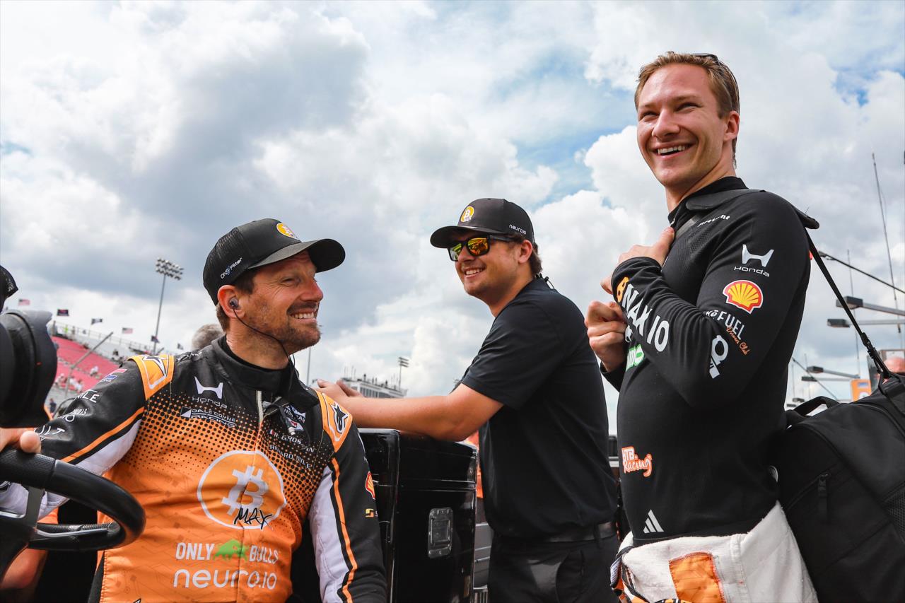 Romain Grosjean and Dennis Hauger - Bommarito Automotive Group 500 - By: Aaron Skillman -- Photo by: Aaron Skillman