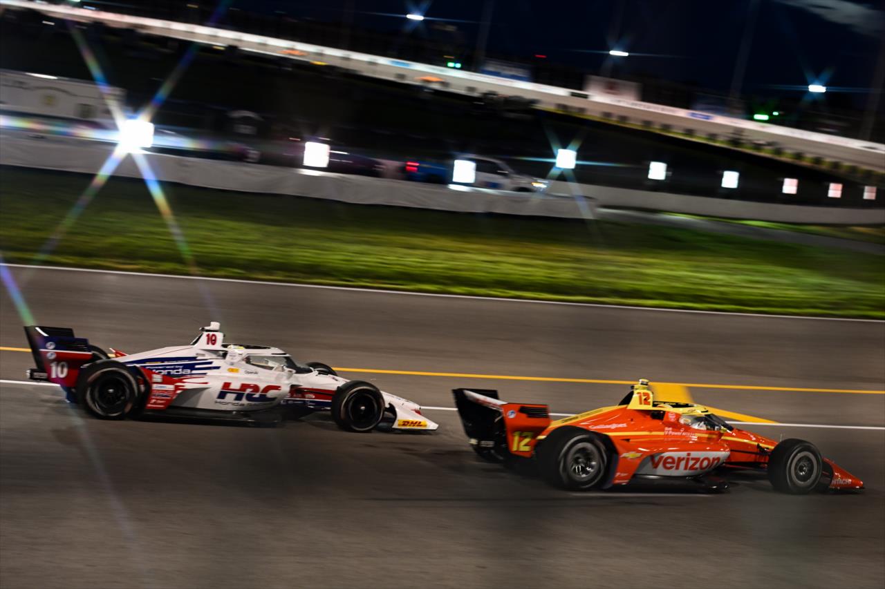 Alex Palou and David Malukas - Bommarito Automotive Group 500 - By: James Black -- Photo by: James  Black