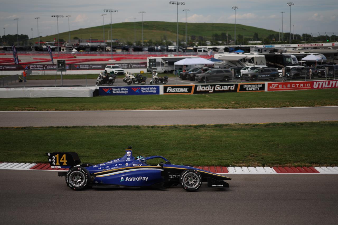 Alessandro de Tullio - INDY NXT By Firestone at World Wide Technology Raceway - By: Joe Skibinski -- Photo by: Joe Skibinski