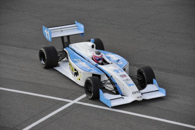 El residente en el estado de Querétaro manejó, en 2012, un vehículo de Schmidt de Indy Lights en Indianapolis (FOTO: Jim Haines/INDYCAR)