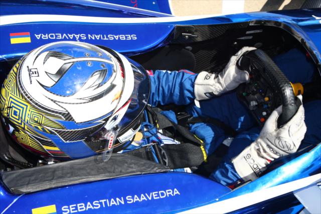 Sebastian Saavedra in the cockpit -- Photo by: Chris Jones