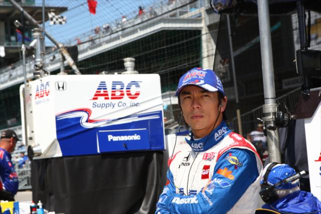 Takuma Sato in pit lane -- Photo by: Chris Jones