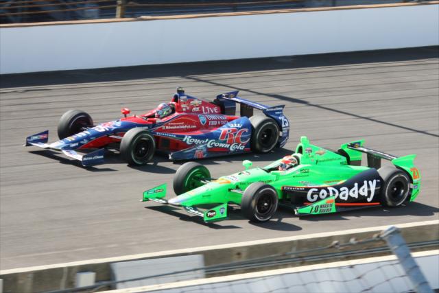 Marco Andretti beside James Hinchcliffe -- Photo by: Leigh Spargur