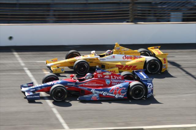 Ryan Hunter-Reay and Marco Andretti -- Photo by: Leigh Spargur