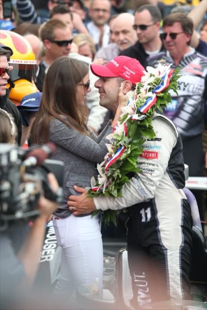 Tony Kanaan and his wife -- Photo by: Shawn Gritzmacher