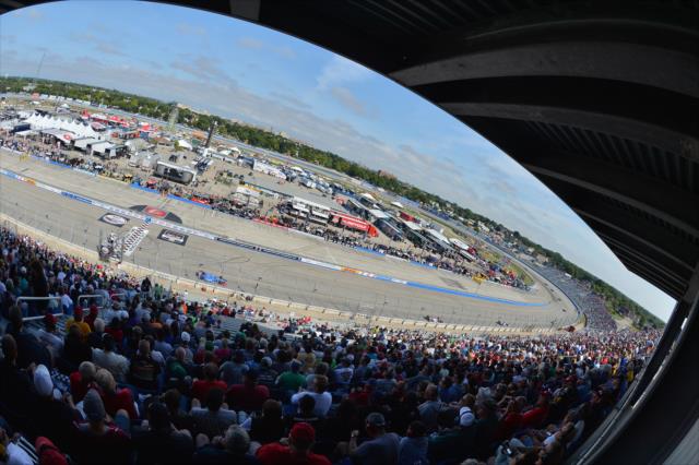 A great crowd on hand for the ABC Supply Wisconsin 250 at the Milwaukee Mile -- Photo by: Chris Owens
