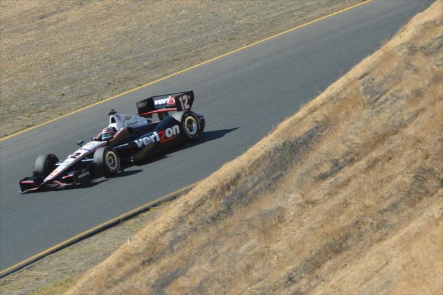 Will Power rolls through the Turn 6 Carousel during practice for the GoPro Grand Prix of Sonoma at Sonoma Raceway -- Photo by: Chris Owens