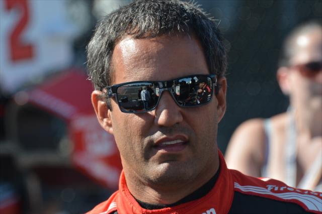 Juan Pablo Montoya on pit lane prior to the start of the GoPro Grand Prix of Sonoma at Sonoma Raceway -- Photo by: Chris Owens