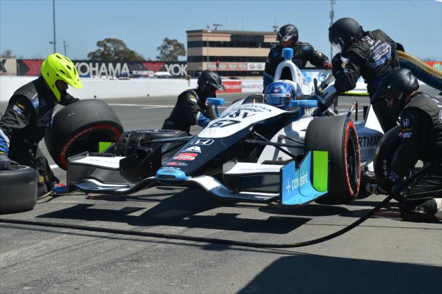 The Sarah Fisher Hartman Racing team of Josef Newgarden go to work during the GoPro Grand Prix of Sonoma at Sonoma Raceway -- Photo by: Chris Owens
