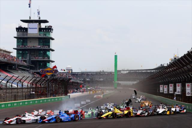 The start of the Angie's List Grand Prix of Indianapolis at the Indianapolis Motor Speedway -- Photo by: Bret Kelley