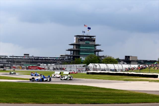 Fans navigate through IMS during the Angie's List Grand Prix of Indianapolis -- Photo by: Bret Kelley
