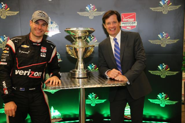 Will Power and Doug Boles at the Angie's List Grand Prix of Indianapolis -- Photo by: Chris Jones