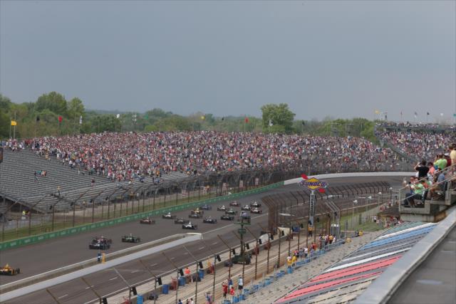 The start of the second annual Angie's List Grand Prix of Indianapolis at the Indianapolis Motor Speedway -- Photo by: Chris Jones