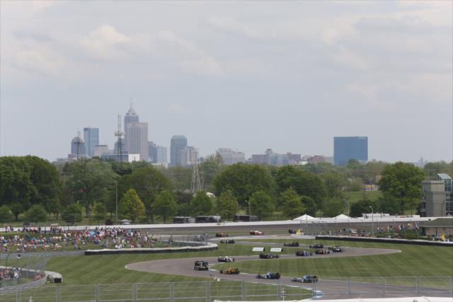 The start of the second annual Angie's List Grand Prix of Indianapolis at the Indianapolis Motor Speedway -- Photo by: Chris Jones