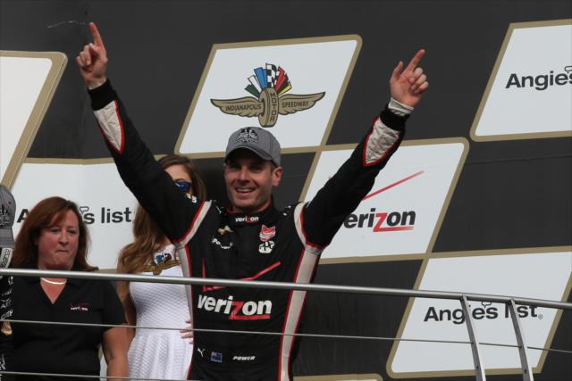 Will Power after winning the Angie's List Grand Prix of Indianapolis -- Photo by: Chris Jones