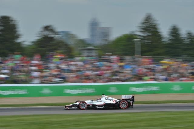 Will Power exits Turn 2 during the Angie's List Grand Prix of Indianapolis at the Indianapolis Motor Speedway -- Photo by: Chris Owens