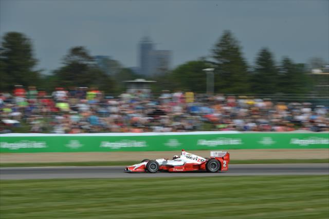 Juan Pablo Montoya on course during the Angie's List Grand Prix of Indianapolis at the Indianapolis Motor Speedway -- Photo by: Chris Owens