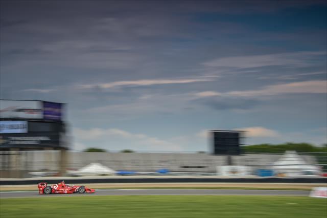 Scott Dixon rolls towards Turn 5 during the Angie's List Grand Prix of Indianapolis at the Indianapolis Motor Speedway -- Photo by: Chris Owens