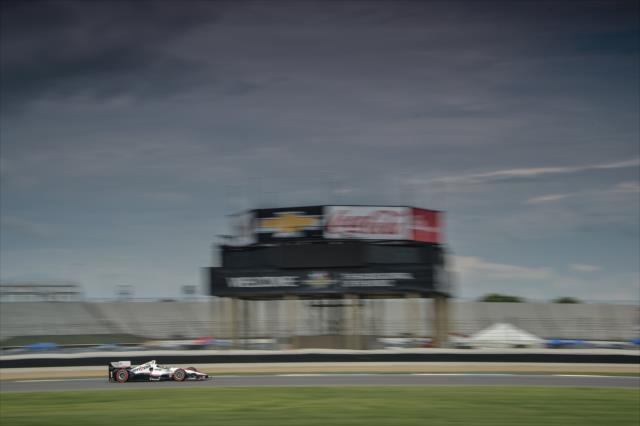 Will Power rolls toward Turn 4 during the Angie's List Grand Prix of Indianapolis at the Indianapolis Motor Speedway -- Photo by: Chris Owens