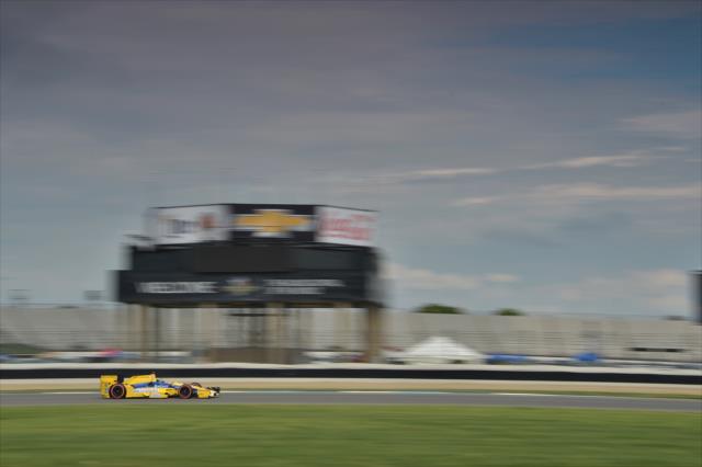 Marco Andretti rolls into Turn 4 during the Angie's List Grand Prix of Indianapolis at the Indianapolis Motor Speedway -- Photo by: Chris Owens