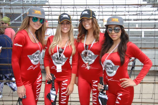 The Maxim Grid Girls on pit lane prior to the Angie's List Grand Prix of Indianapolis at the Indianapolis Motor Speedway -- Photo by: Dana Garrett