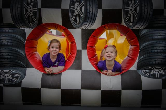 The inflatables are always a hit at the Indianapolis Motor Speedway Fan Village -- Photo by: Forrest Mellott