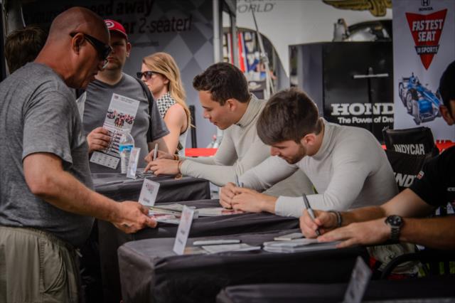 Indy Lights autograph session at IMS -- Photo by: Forrest Mellott