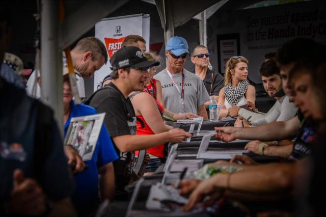 Indy Lights autograph session at IMS -- Photo by: Forrest Mellott