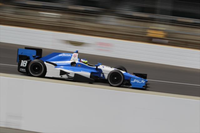 Carlos Huertas during final practice for the Angie's List Grand Prix of Indianapolis -- Photo by: Joe Skibinski