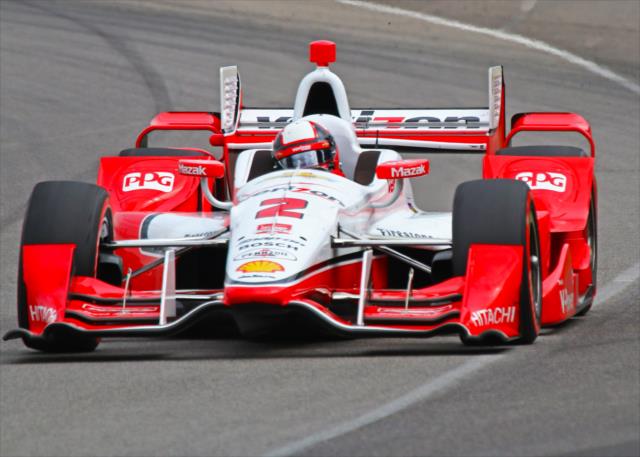 Juan Pablo Montoya on course during the Angie's List Grand Prix of Indianapolis at the Indianapolis Motor Speedway -- Photo by: Mike Harding