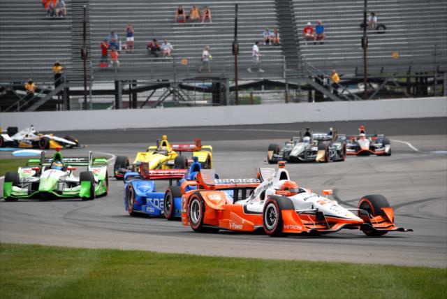 IndyCar drivers during the Angie's List Grand Prix of Indianapolis -- Photo by: Mike Young