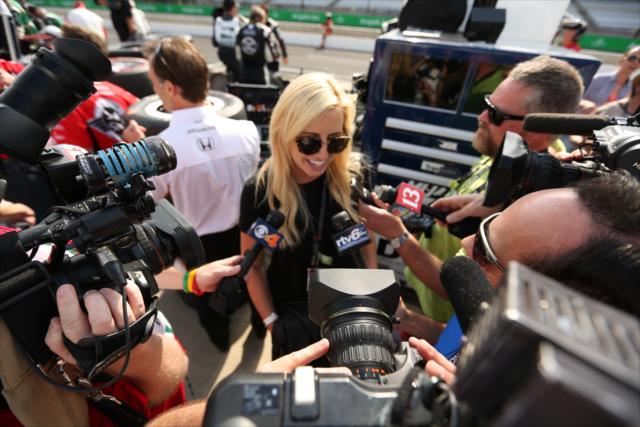 Courtney Force during the Angie's List Grand Prix of Indianapolis -- Photo by: Tim Holle
