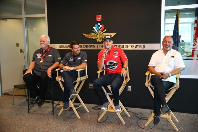 Rahal Letterman Lanigan racing during a press conference at IMS -- Photo by: Bret Kelley