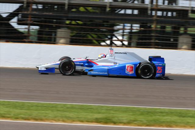Justin Wilson on course at IMS -- Photo by: Bret Kelley
