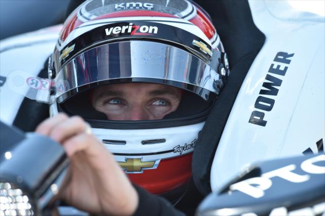 Will Power sits in his Chevrolet machine during practice for the Indianapolis 500 at the Indianapolis Motor Speedway -- Photo by: Dana Garrett