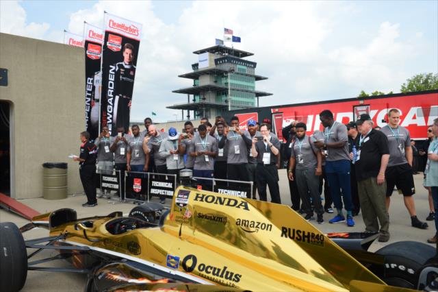 Indianapolis Colts rookies experience IMS on Fast Friday -- Photo by: Doug Mathews