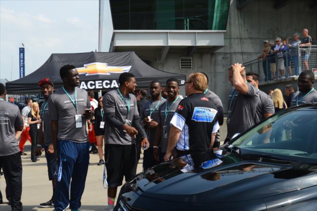 Indianapolis Colts rookies experience IMS -- Photo by: Doug Mathews