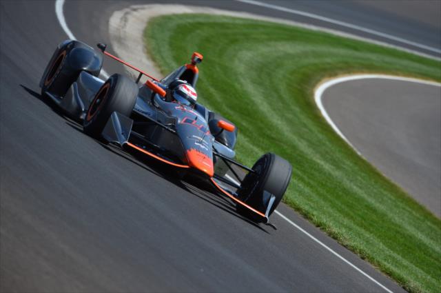 Stefano Coletti on course during practice for the Indianapolis 500 at the Indianapolis Motor Speedway -- Photo by: Doug Mathews