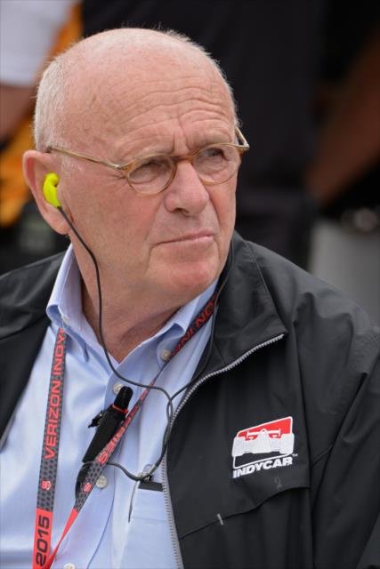 INDYCAR President of Competition Derrick Walker on pit lane during practice for the Indianapolis 500 -- Photo by: Walter Kuhn