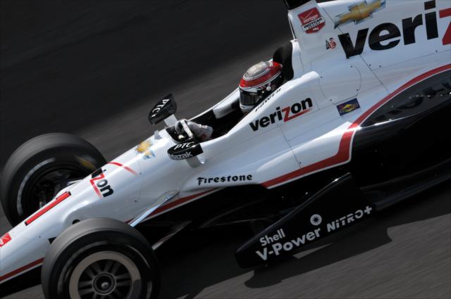 Will Power on course during practice for the Indianapolis 500 at the Indianapolis Motor Speedway -- Photo by: Walter Kuhn