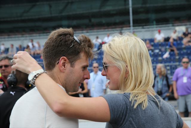 Will Power and wife at IMS -- Photo by: Chris Jones