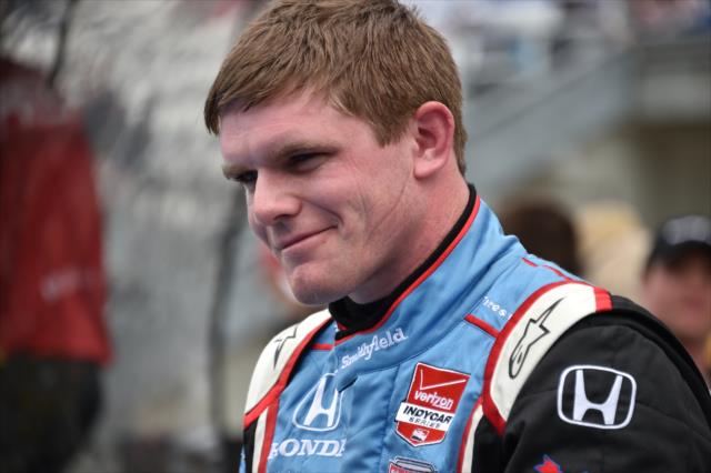 Conor Daly on pit lane following his qualification attempt for the 99th Indianapolis 500 at the Indianapolis Motor Speedway -- Photo by: Dana Garrett