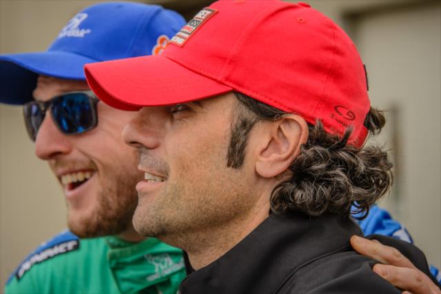 Charlie Kimball and Dario Franchitti -- Photo by: Forrest Mellott