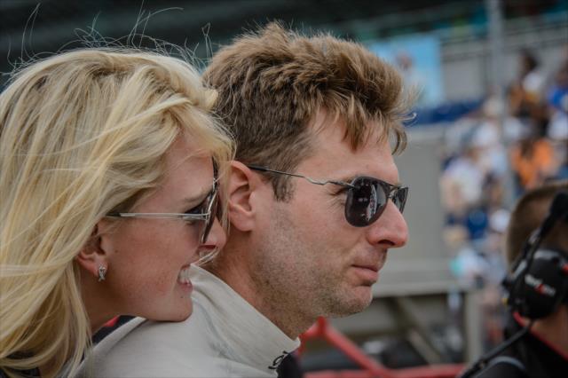 Will Power and wife at IMS -- Photo by: Forrest Mellott
