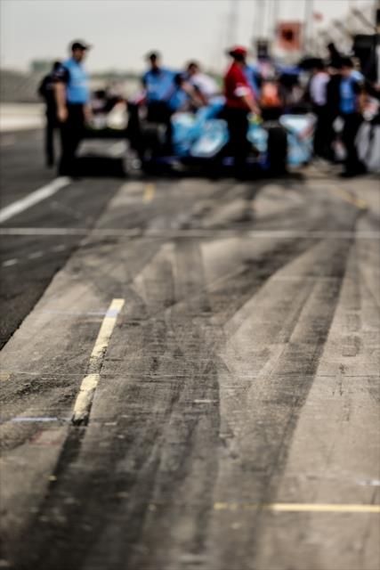 Pit lane at IMS -- Photo by: Shawn Gritzmacher