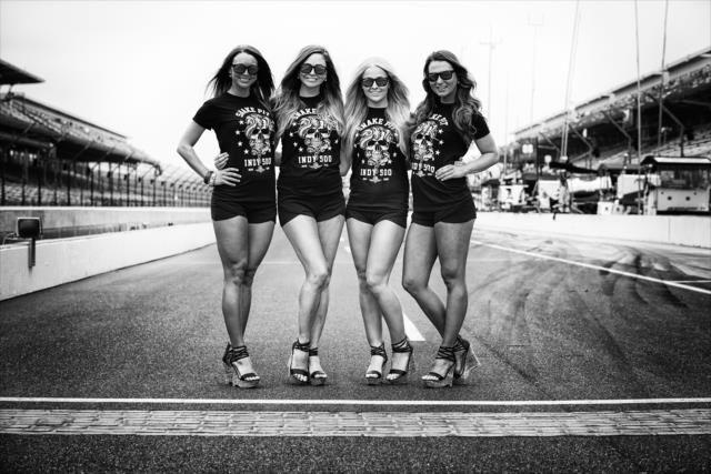 The Indy Girls on pit lane at the Indianapolis Motor Speedway -- Photo by: Shawn Gritzmacher