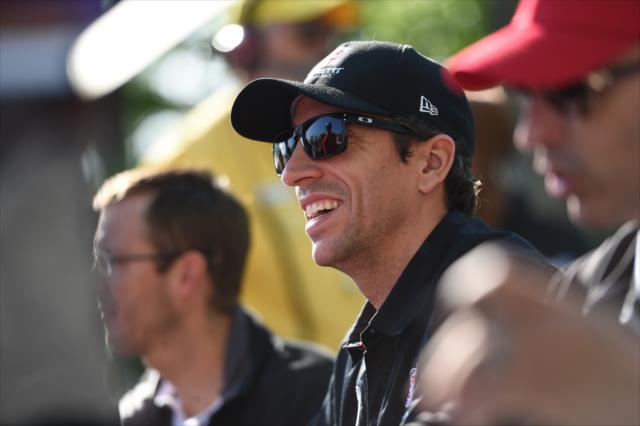 Justin Wilson during the autograph session on Legends Day at the Indianapolis Motor Speedway -- Photo by: Eric Anderson