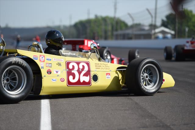 Vintage Indy 500 machines take to the oval during Legends Day at the Indianapolis Motor Speedway -- Photo by: Eric Anderson